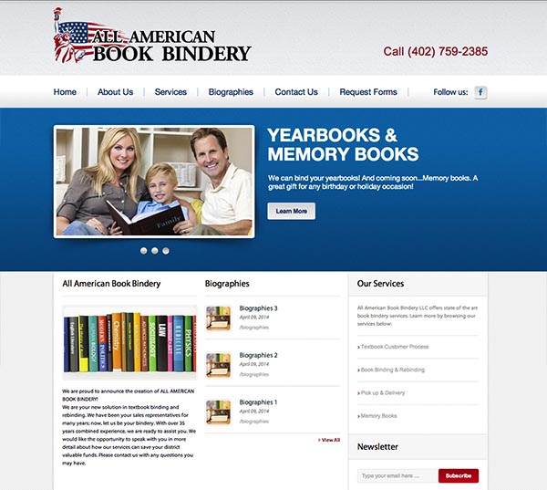 OMAHA MEDIA GROUP LAUNCHES ALLAMERICANBOOKBINDERY.COM