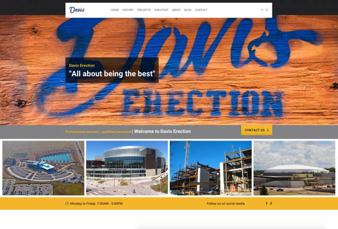 OMAHA MEDIA GROUP LAUNCHES DAVIS ERECTION WEBSITE