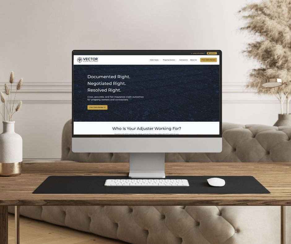 Vector Claim Solutions Website & Marketing