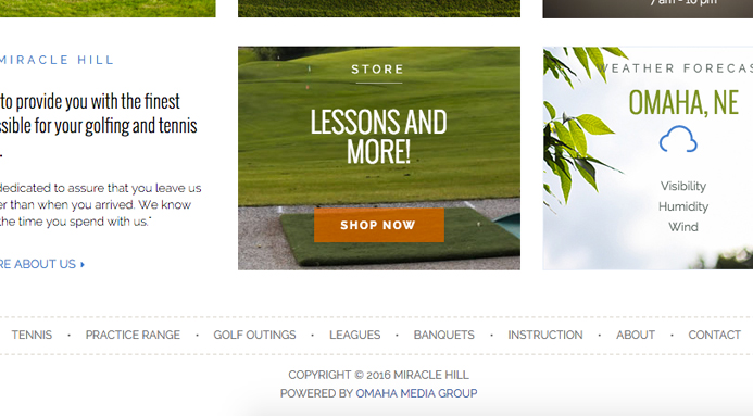 Miracle Hill Golf + Tennis Center - e-Commerce Store