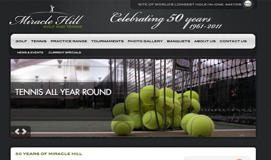 Miracle Hill Golf + Tennis Center - Website & Logo Design, v1.0