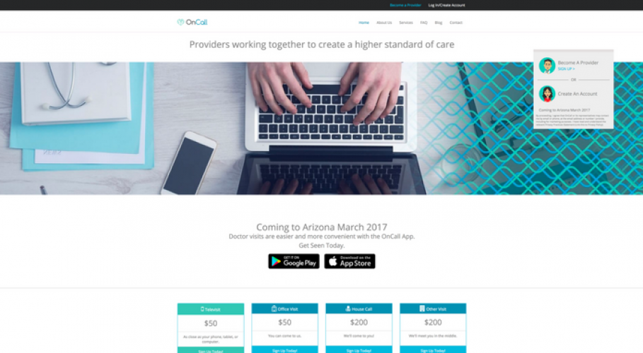 OnCall Medical - Website + Blog Design